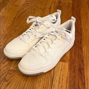 Puma Men’s White Low-Top Sneakers